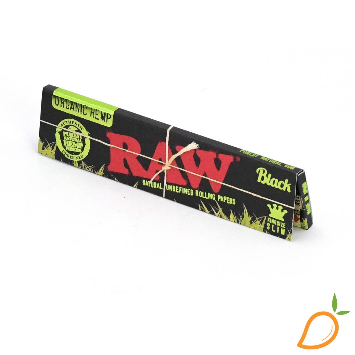 1 1/4 Organic Hemp Classic Black Rolling Papers RAW