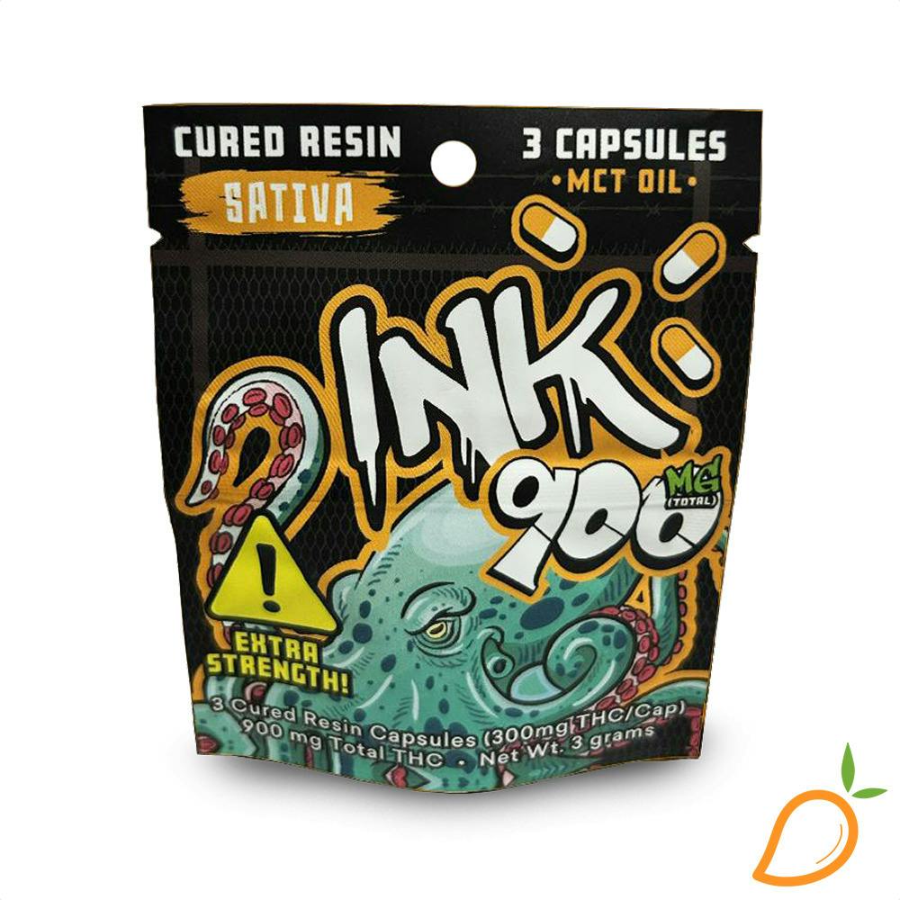 900mg 3pk Sativa Cured Resin Capsules INK