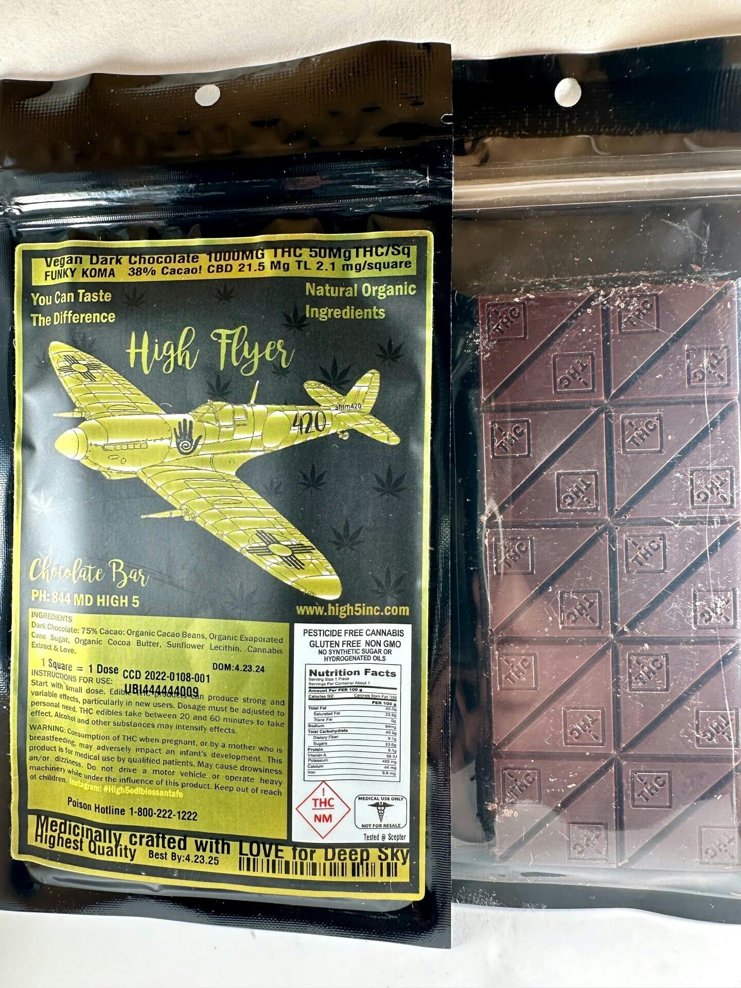 High Flyer Chocolate Bar Vegan Dark