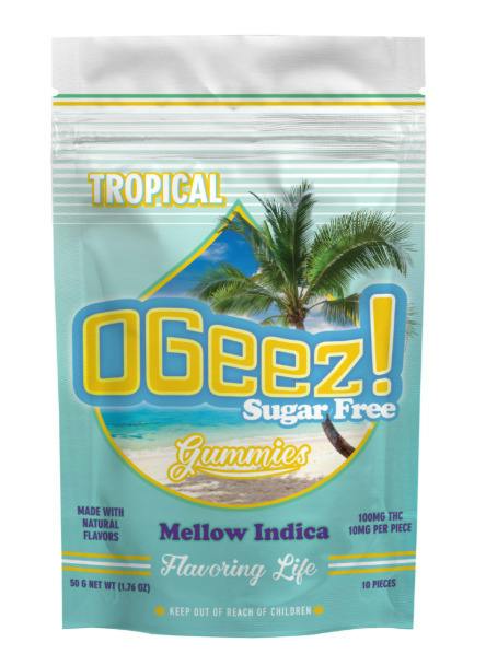 Sugar-Free Tropical Gummies 100mg (10-Pack | 10mg Each)