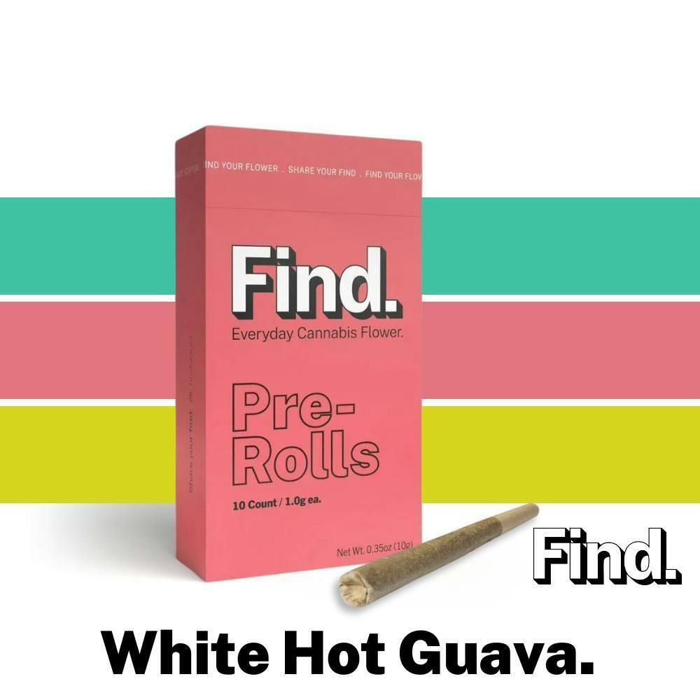 Find. White Hot Guava Pre-Roll Pack 1g ea | 10-Pack