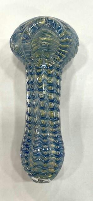 Glass- Blue Wave Pipe