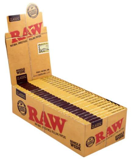 Raw Classic Natural Unrefined Single Wide Rolling Papers