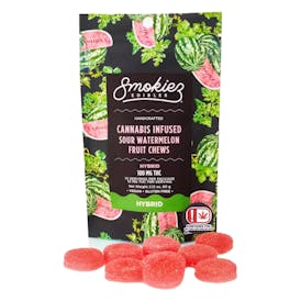 Smokiez | Fruit Chews - Hybrid | Sour Watermelon - 100mg