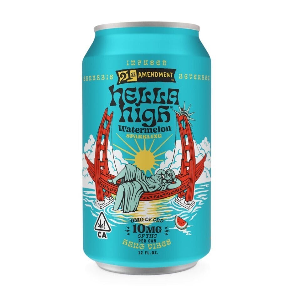 21st amendment | Hella High Watermelon (10mg) - 355 g