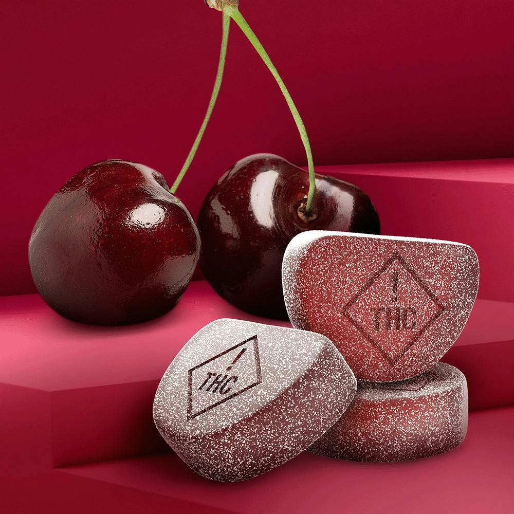 Good News: 20ct/50mg Troches [2:1 THC:CBN] (Black Cherry)