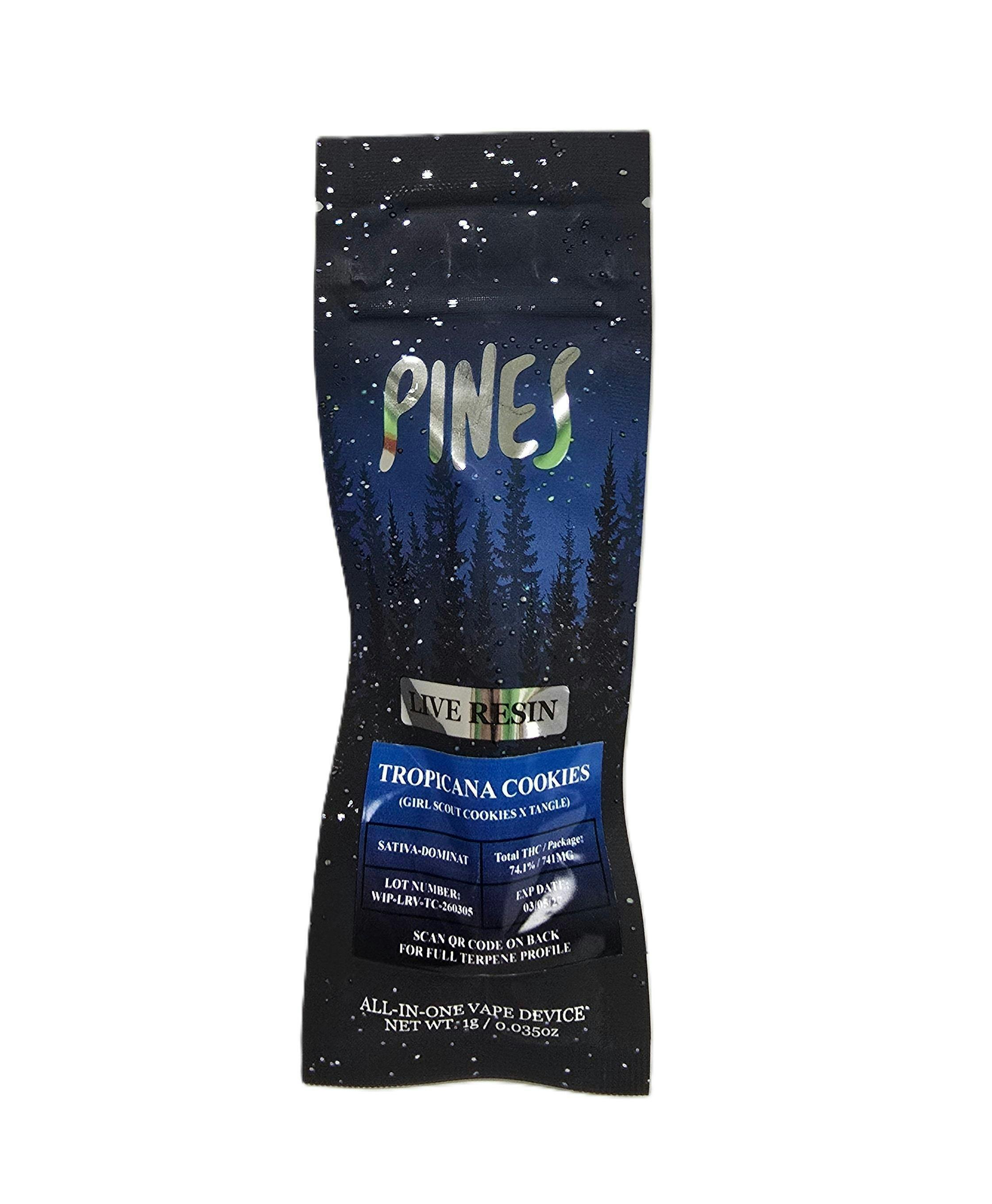 PINES | 1g | Live Resin - Tropicana Cookies
