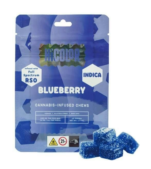 HiCOLOR | RSO Gummies - Blueberry at Yeti Greenery