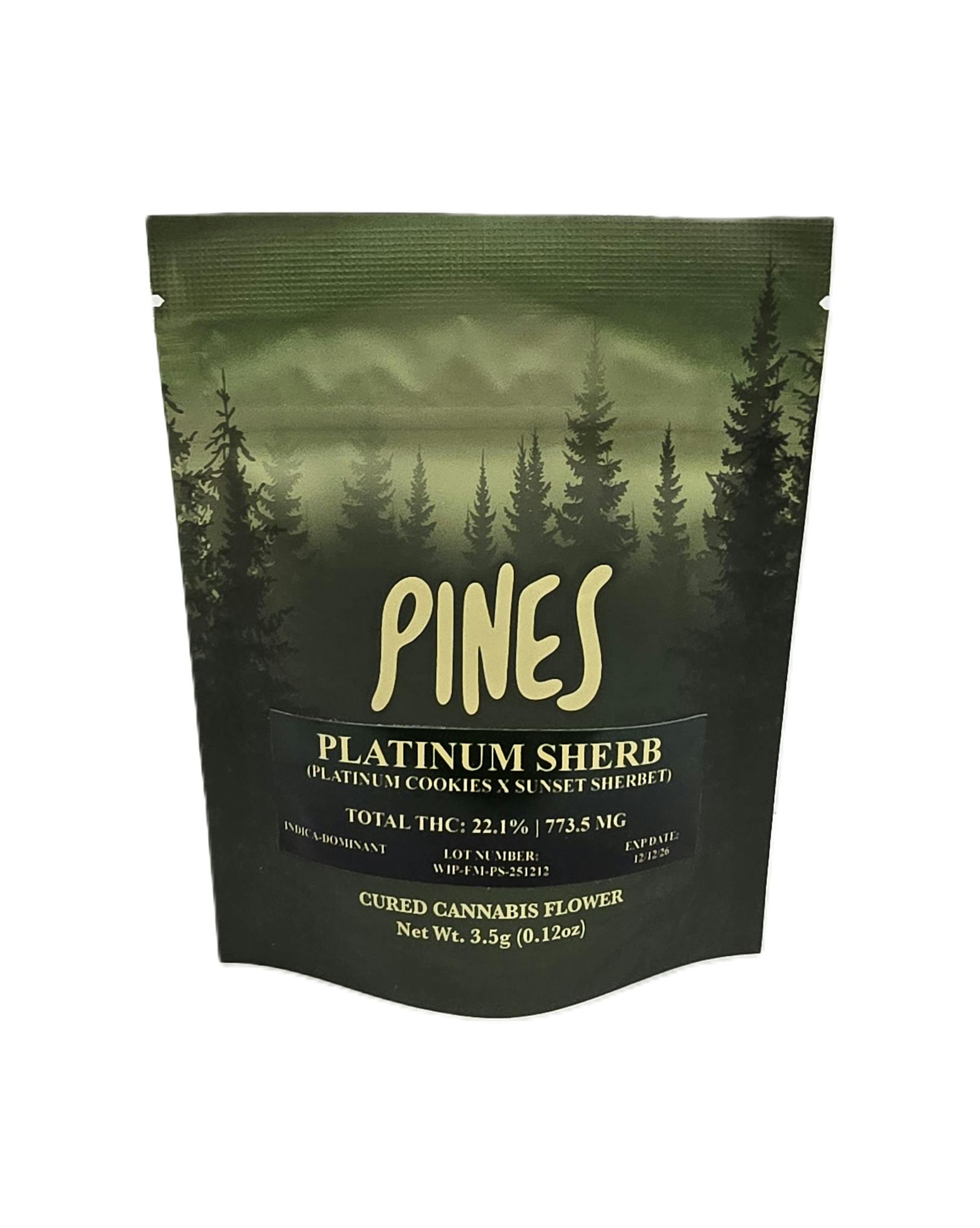 Pines | 3.5g | Platinum Sherb at Yeti Greenery