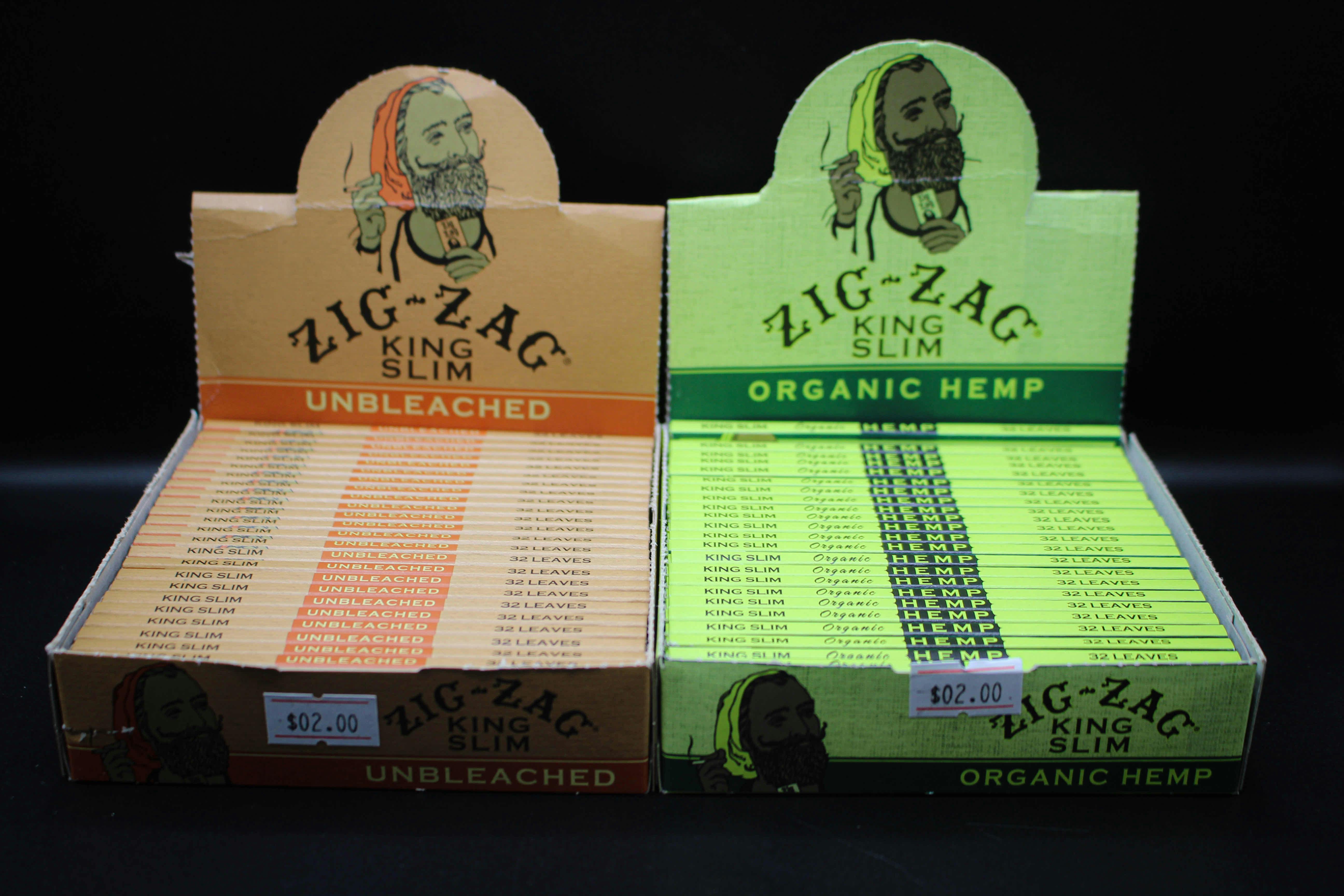 zig zig king slim organic hemp/ unbleached