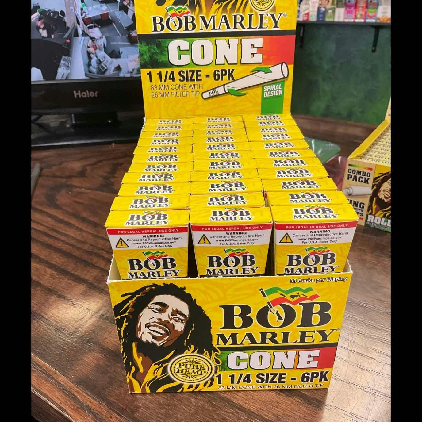 bob marley cone 1 1/4 size 6pk