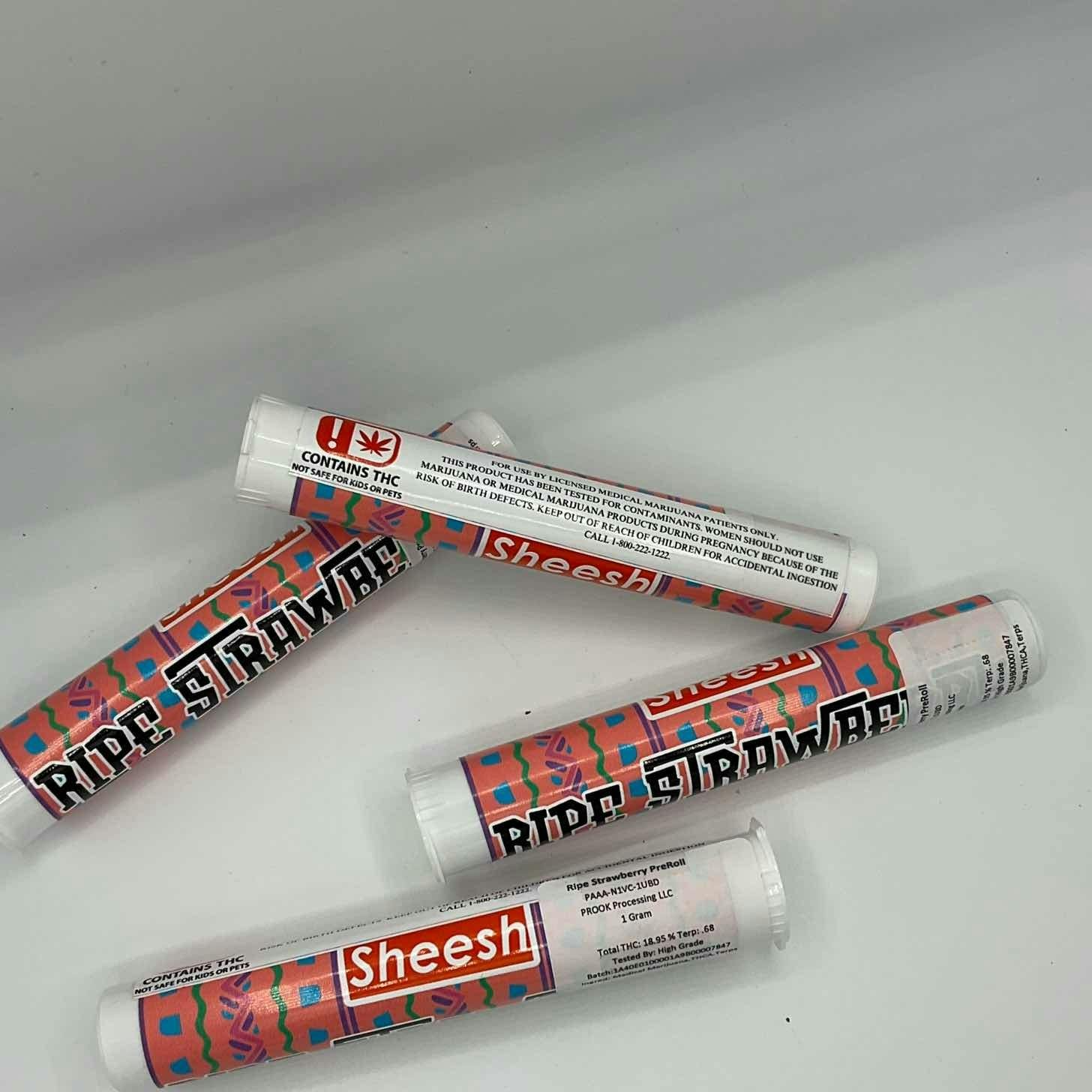 Sheesh - Ripe Strawberry - 1g Preroll