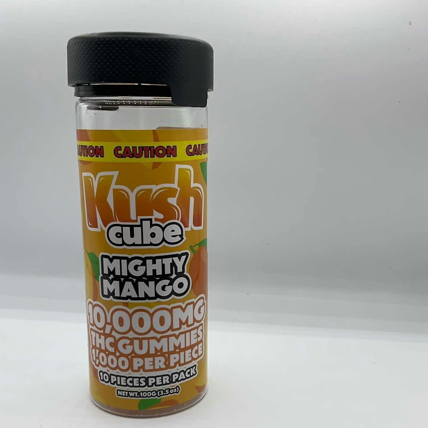 Kush Cubes - 10,000mg THC Mighty Mango Gummy 10ct
