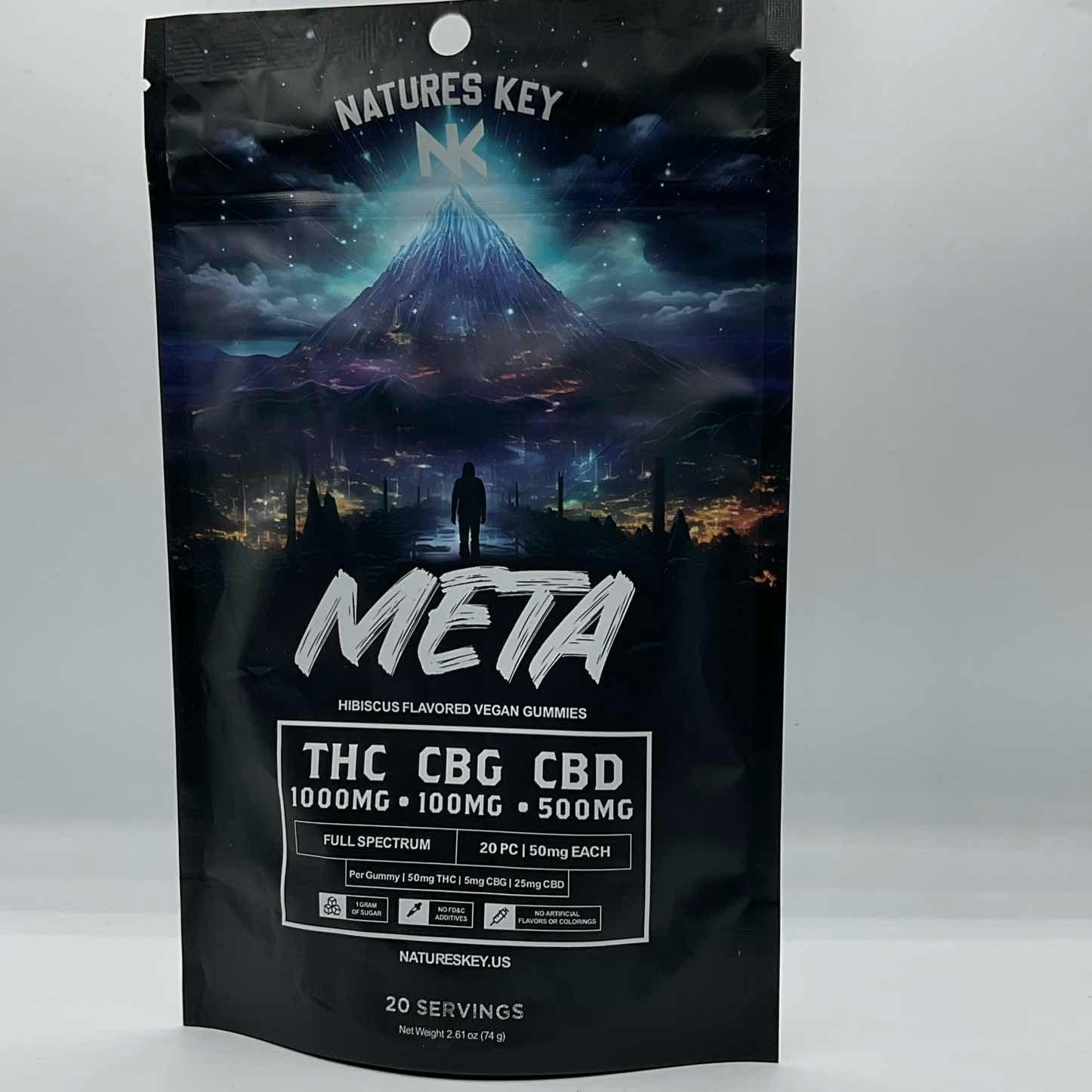 (25:50:5) 500mg CBD:1000mg THC:100mg CBG - Meta Dose Gummies