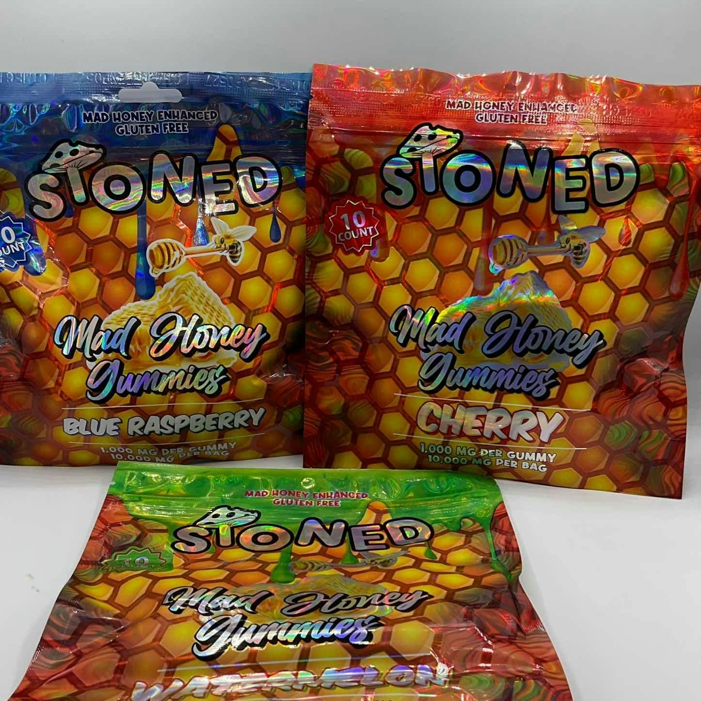 STONED MAD HONEY GUMMIES 10,000MG 10CT 1000MG EACH