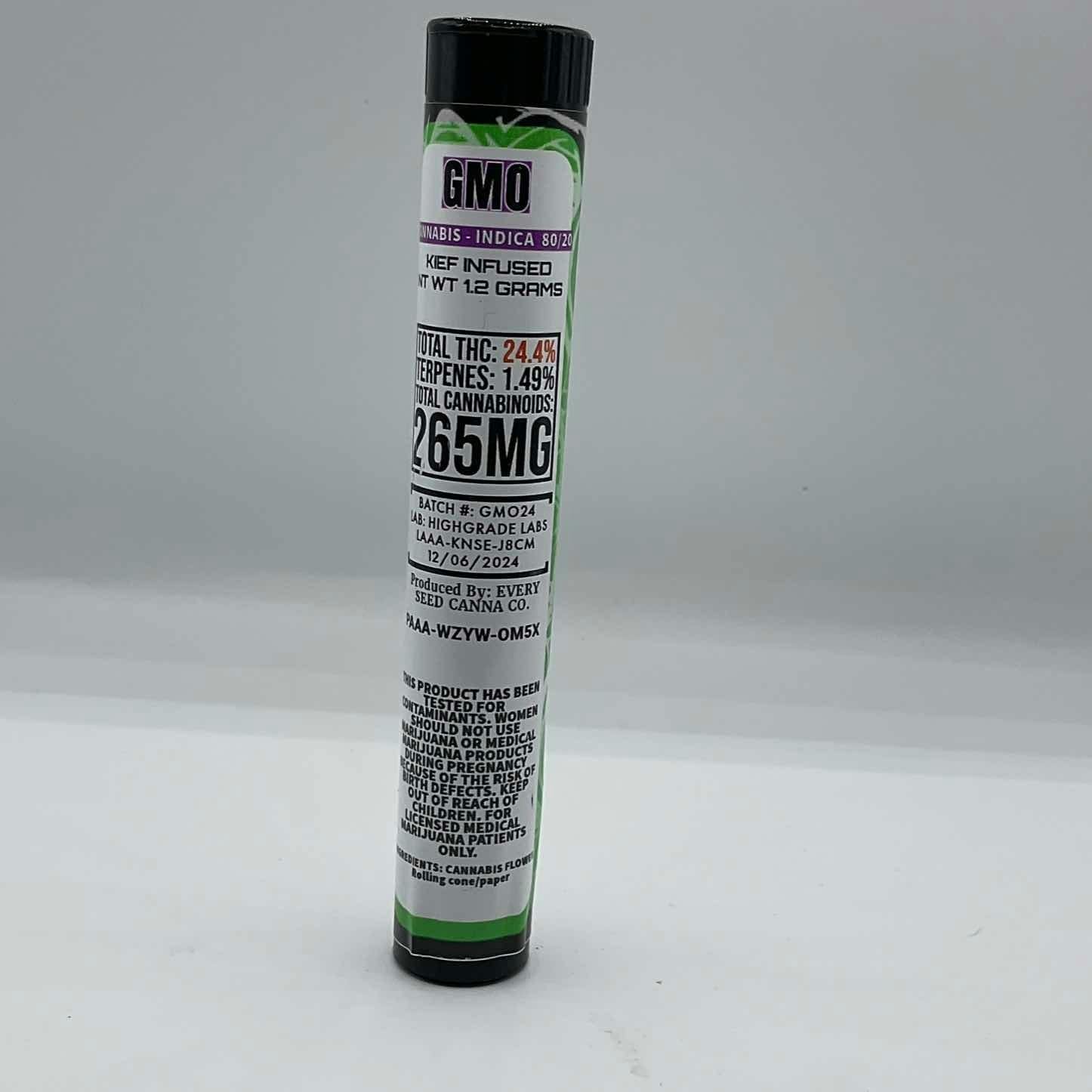 GMO KIEF INFUSED PREROLLS