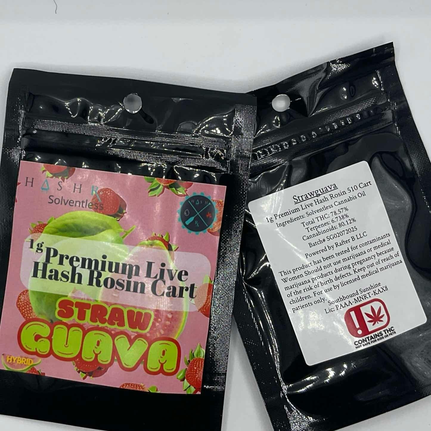 1g Strawguava Rosin Cart