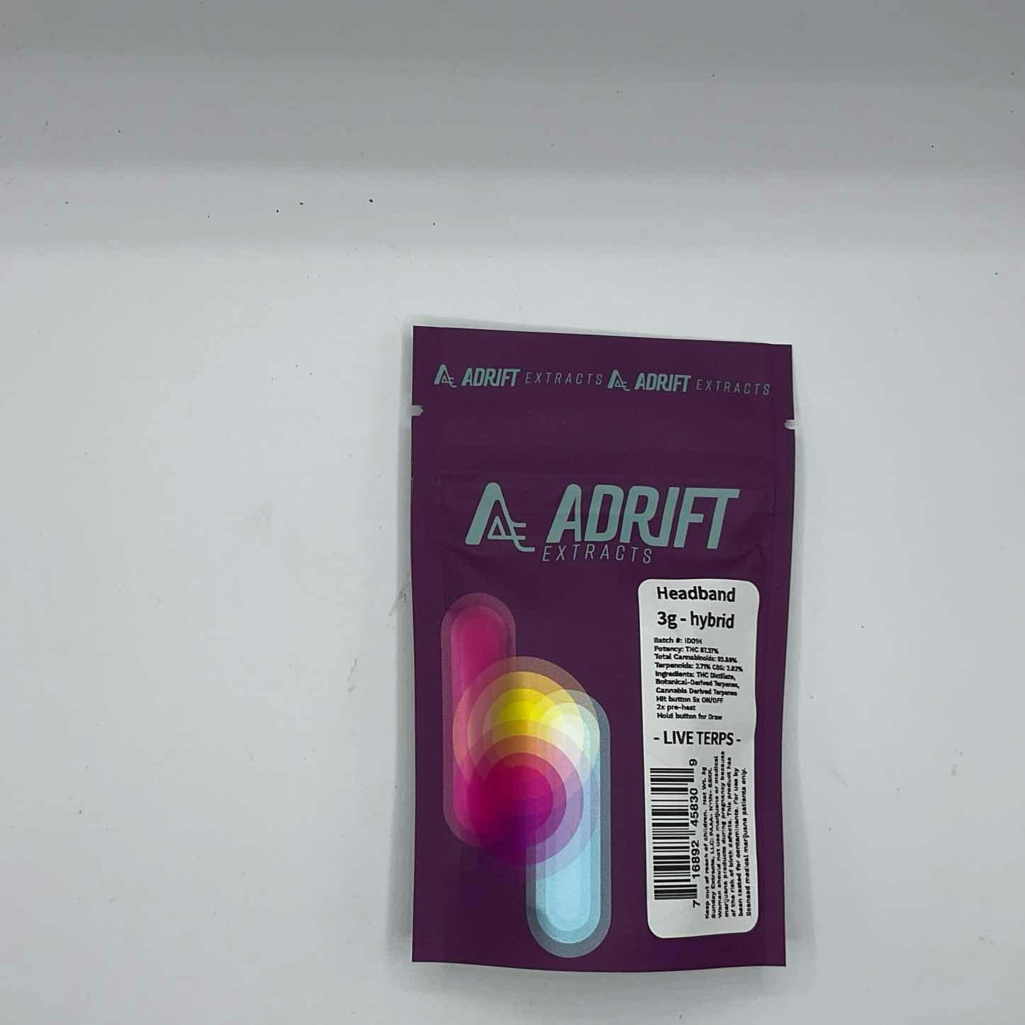 Adrift Extracts - 3g Disposable - Headband