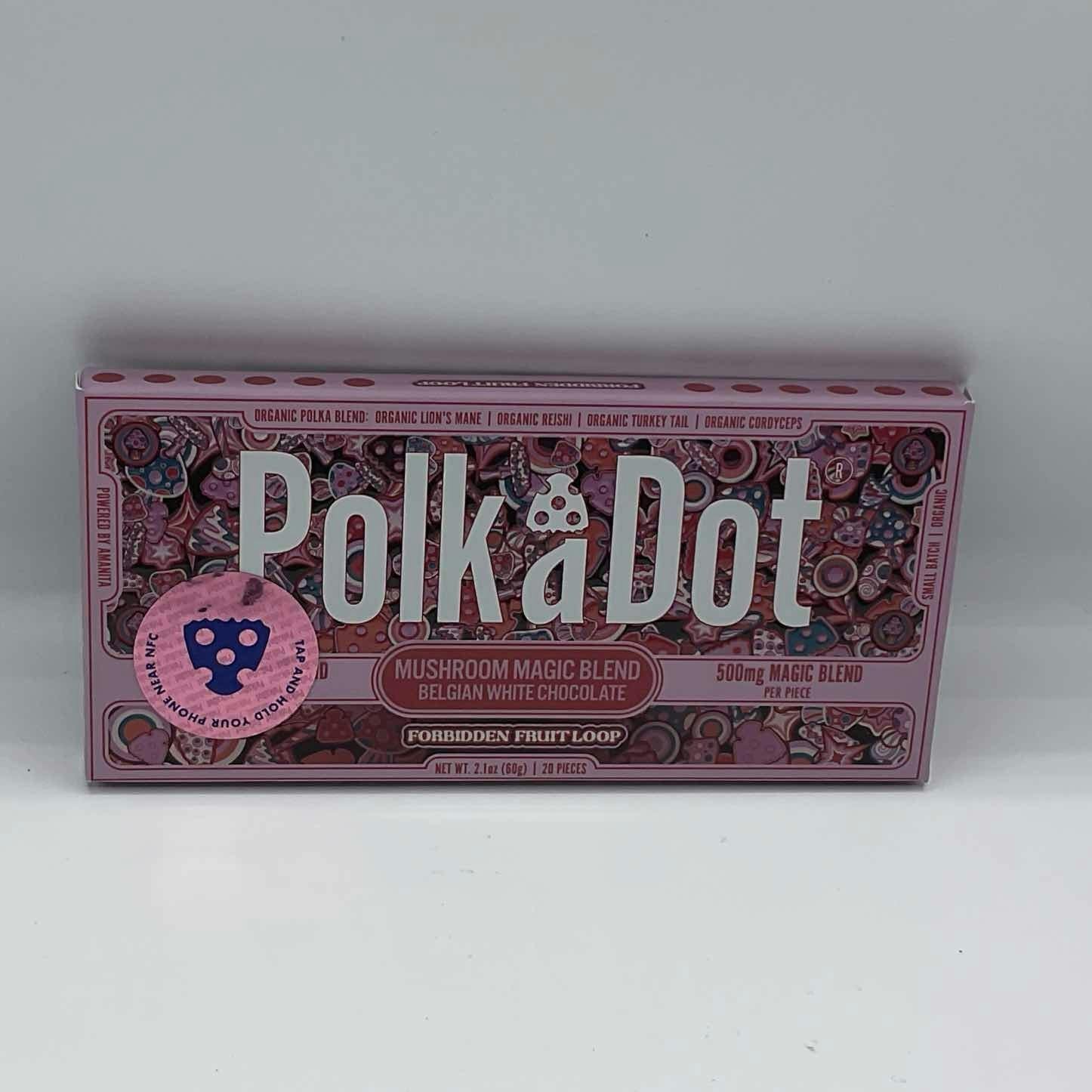 polka dot forbidden fruit loop mushroom chocolate