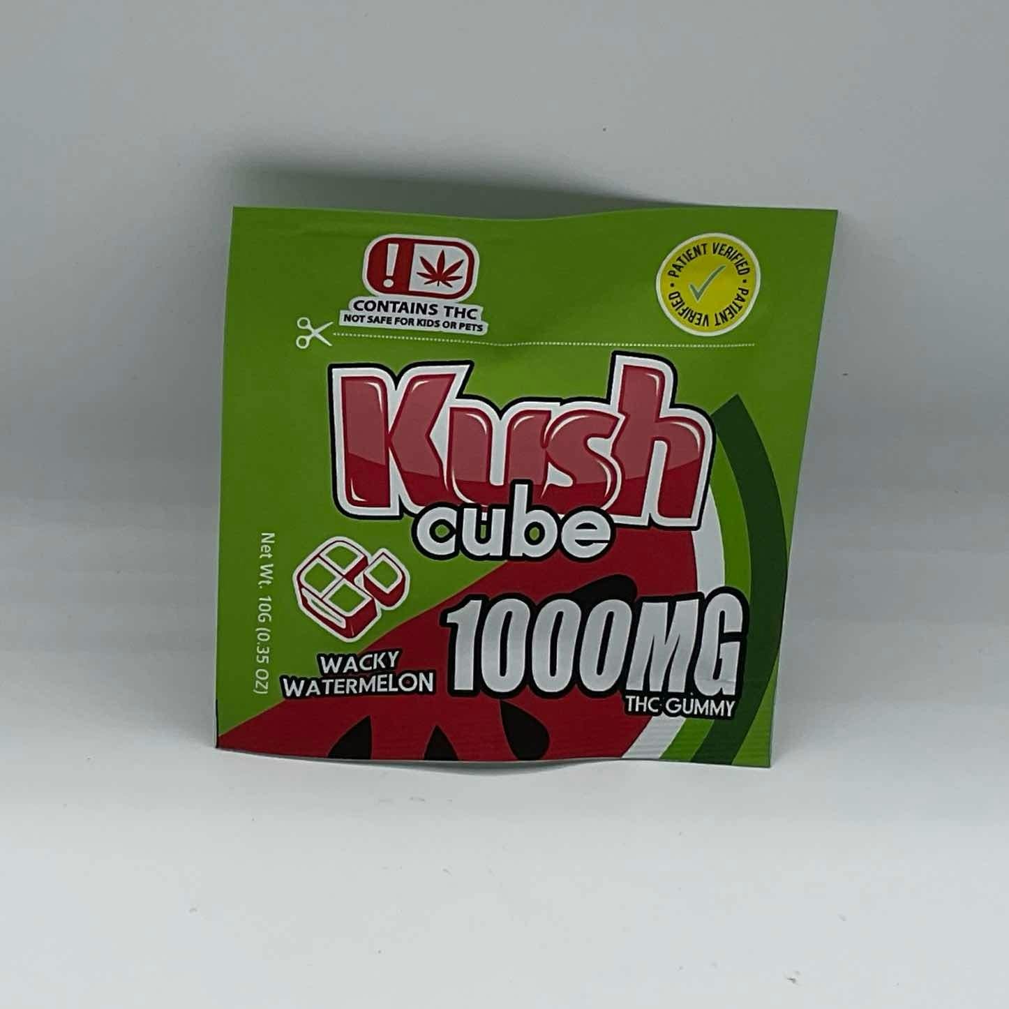 Kush Cube -SINGLE- 1000mg THC - Wacky Watermelon