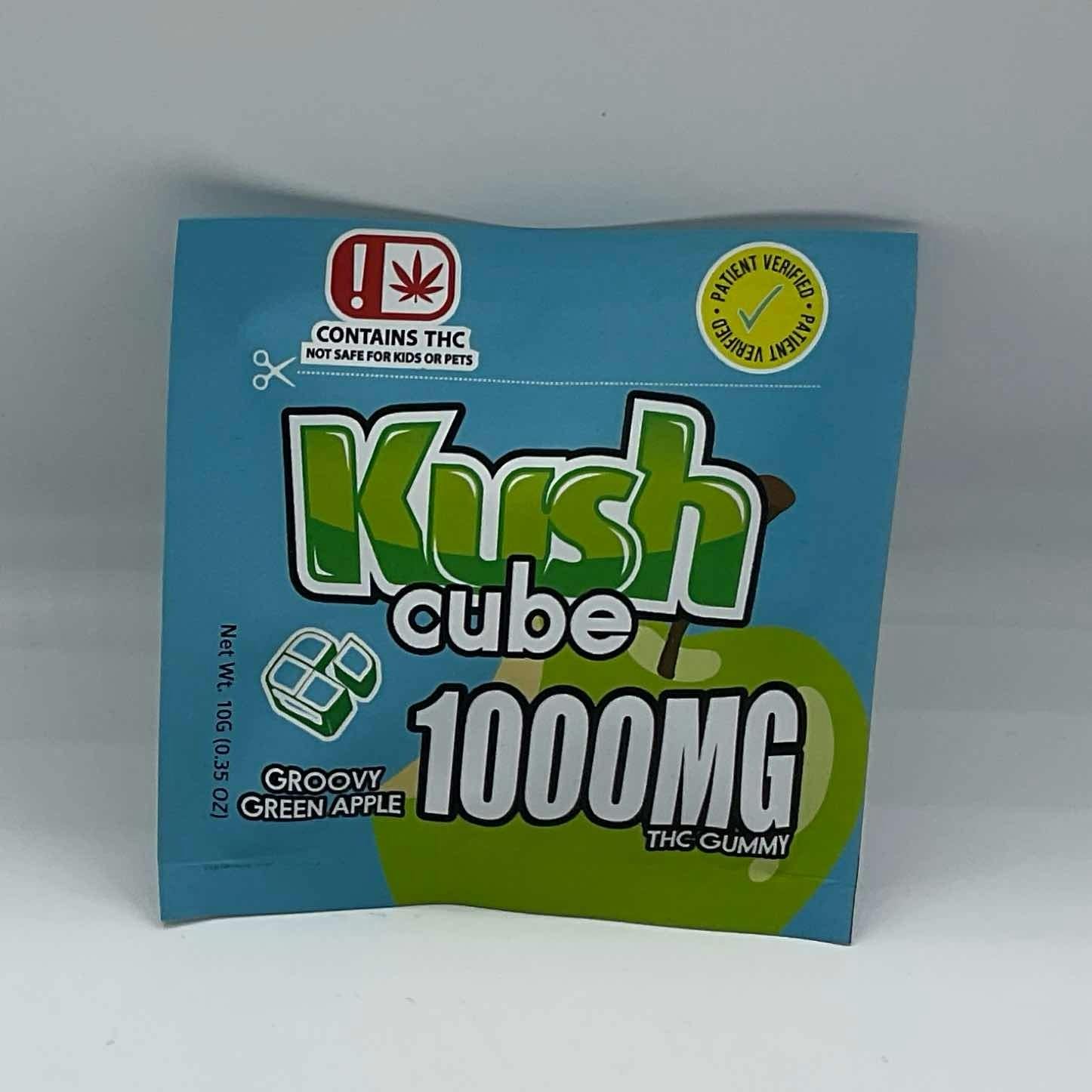 Kush Cube -SINGLE- 1000mg THC - Groovy Green Apple