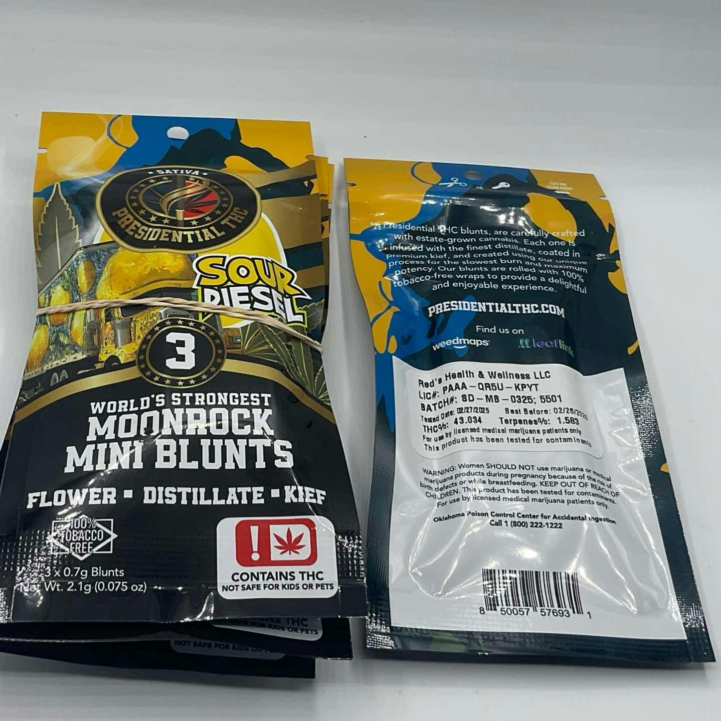 Presidential Moon Rock Mini Blunt Sour Diesel