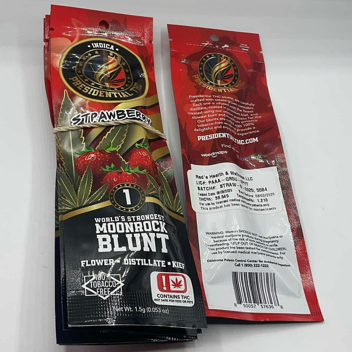 Strawberry | Moon Rock Infused Blunt | 1.5g