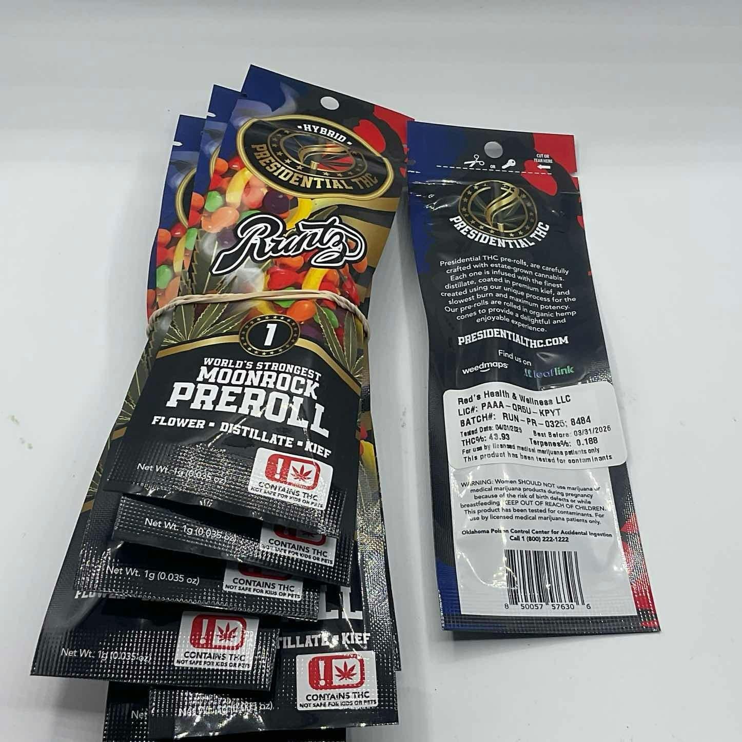 Runtz | Moon Rock Preroll Infused Joint | 1g