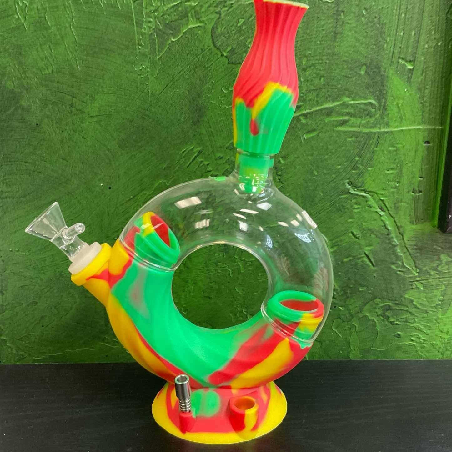 30658 SILICON GLASS BONG