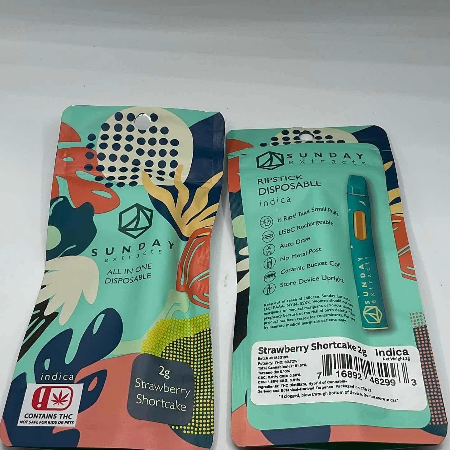 2g All In One - Distillate - Strawberry Shortcake