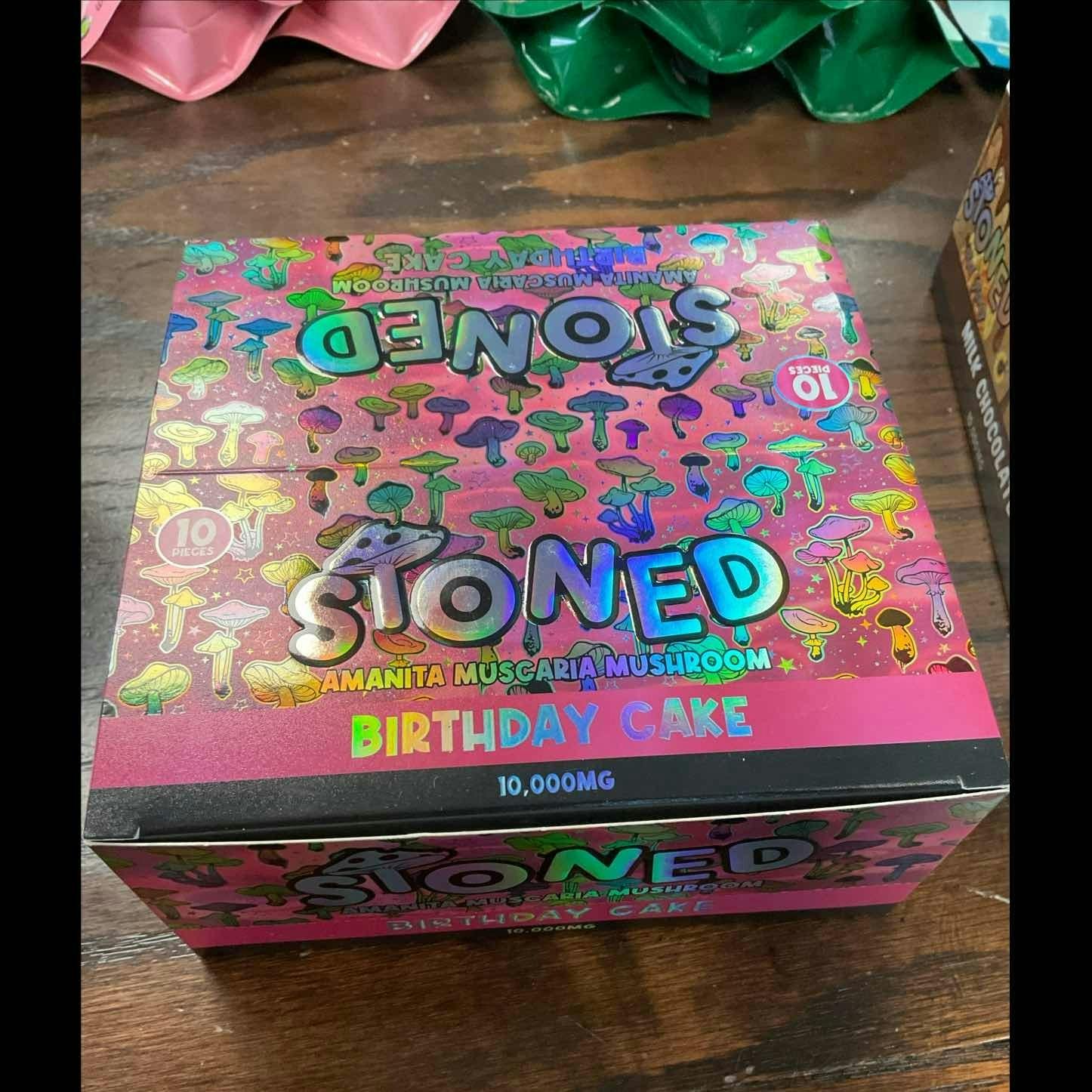 stoned birthday cake