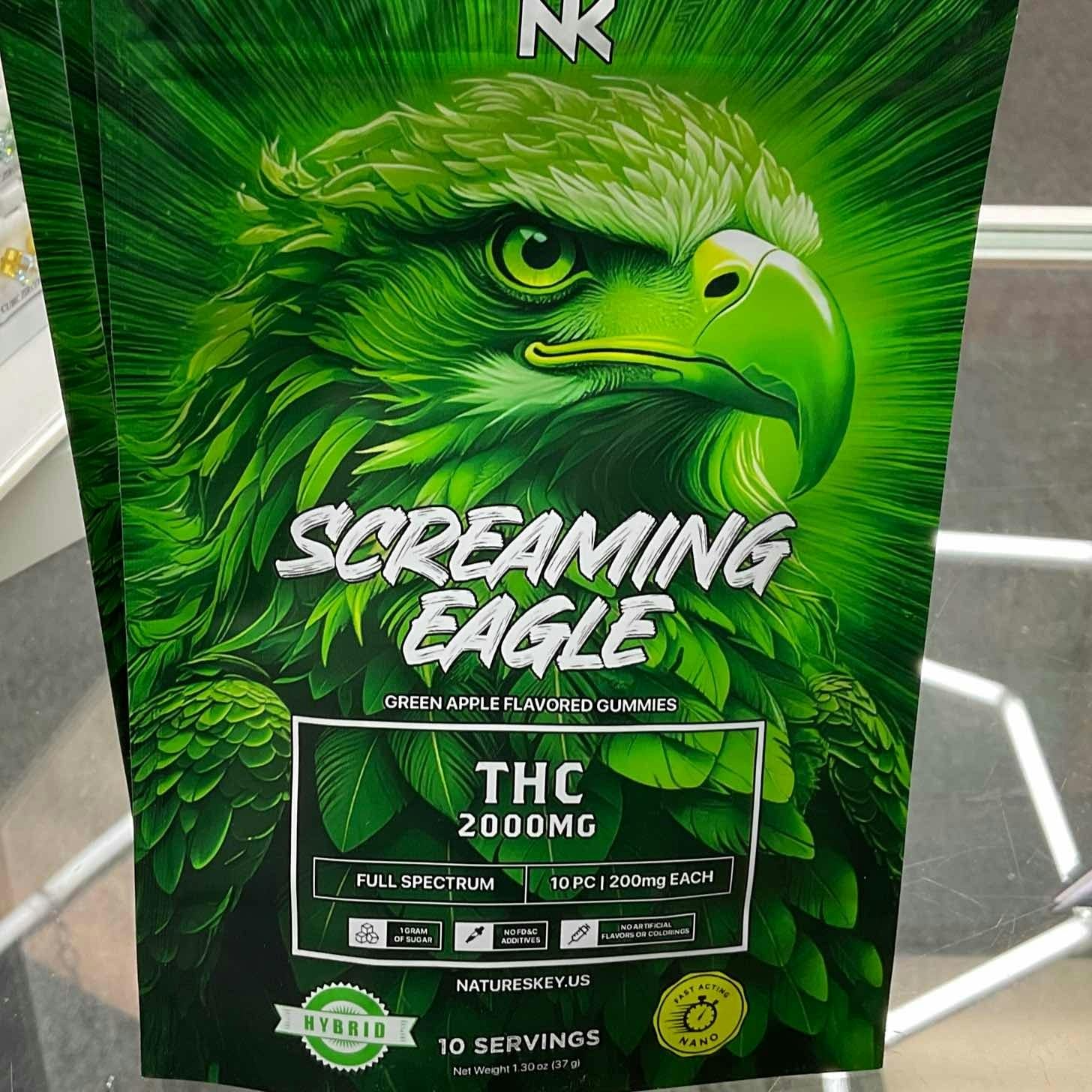 2000mg THC NANO Screaming Eagle Apple Hybrid - Gummies
