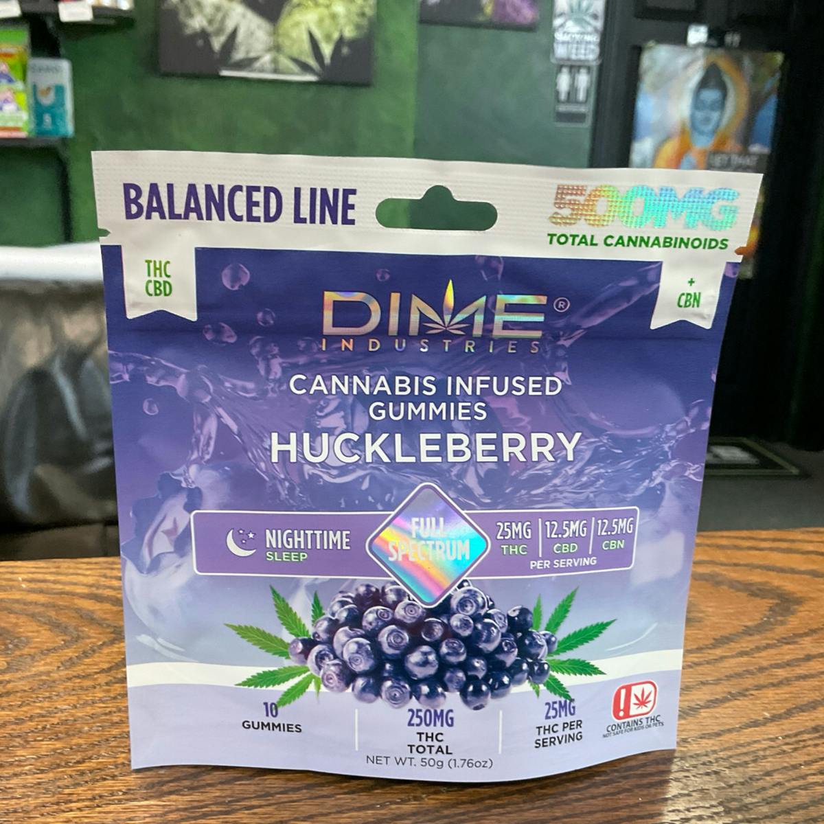 Dime - Balance Line Gummies - Huckleberry - 250mg Bag