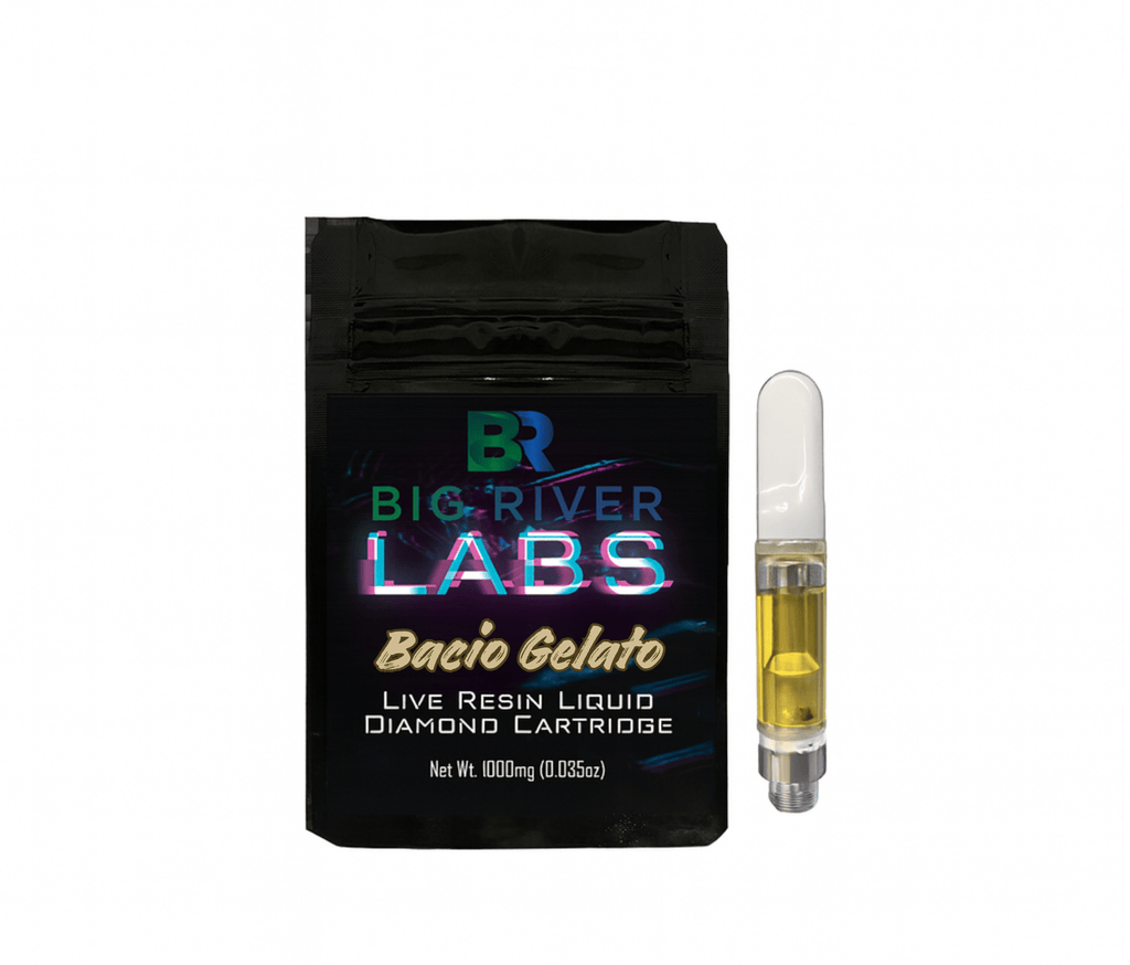 Big River Vape Cart | Bacio Gelato | Liquid Diamond | Live Resin 1g Cart
