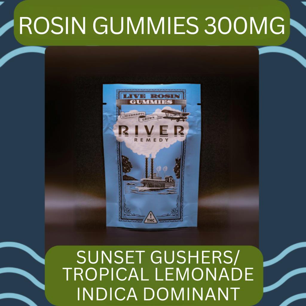 River Remedy Gummies | Sunset Gushers | Tropical Fruit | Rosin 300mg [10 pcs]