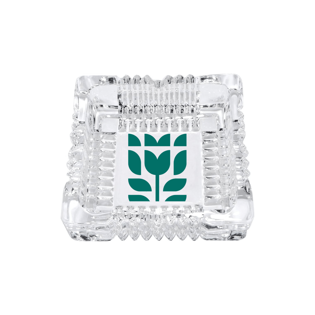 Glass Ashtray Green