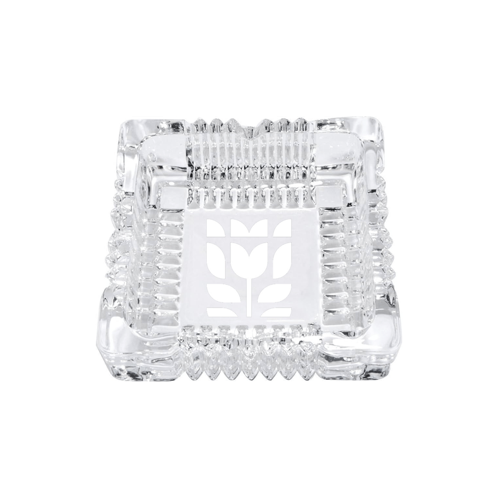 Glass Ashtray White
