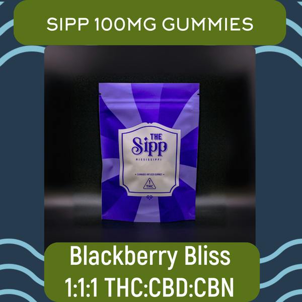 The Sipp Blackberry 1:1:1 Gummies 250mg at AllsWell Brands, LLC