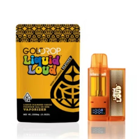 GoldDrop - Liquid Loud Diamonds AIO Vape Pink Runtz x Gello - 1.5 g