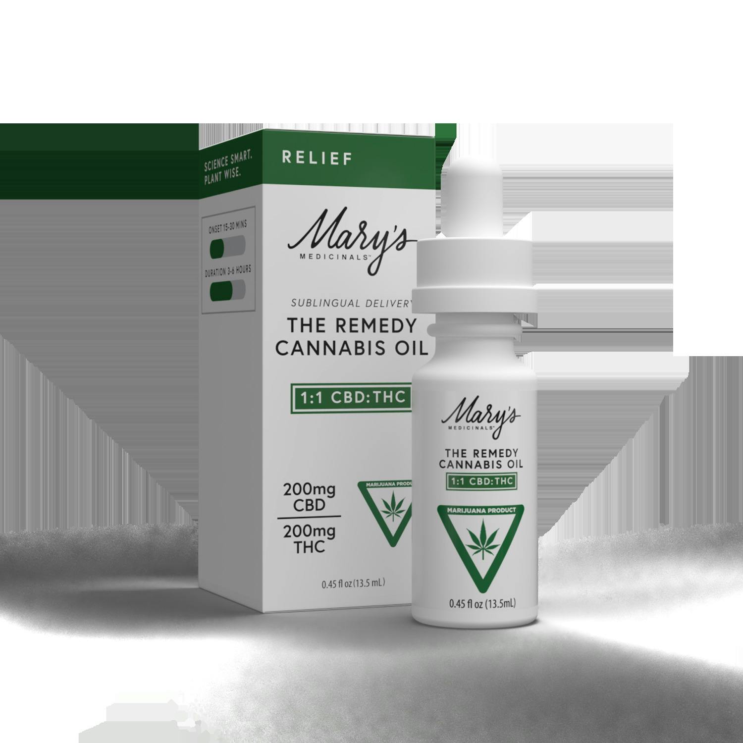 The Remedy - Tincture - 200mg - 1:1 THC/CBD - Relief