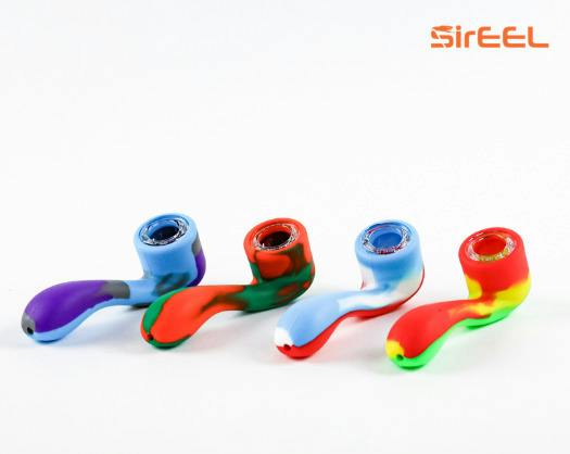 5.5" Silicone Savant Hand Pipe w/ Glass Screen