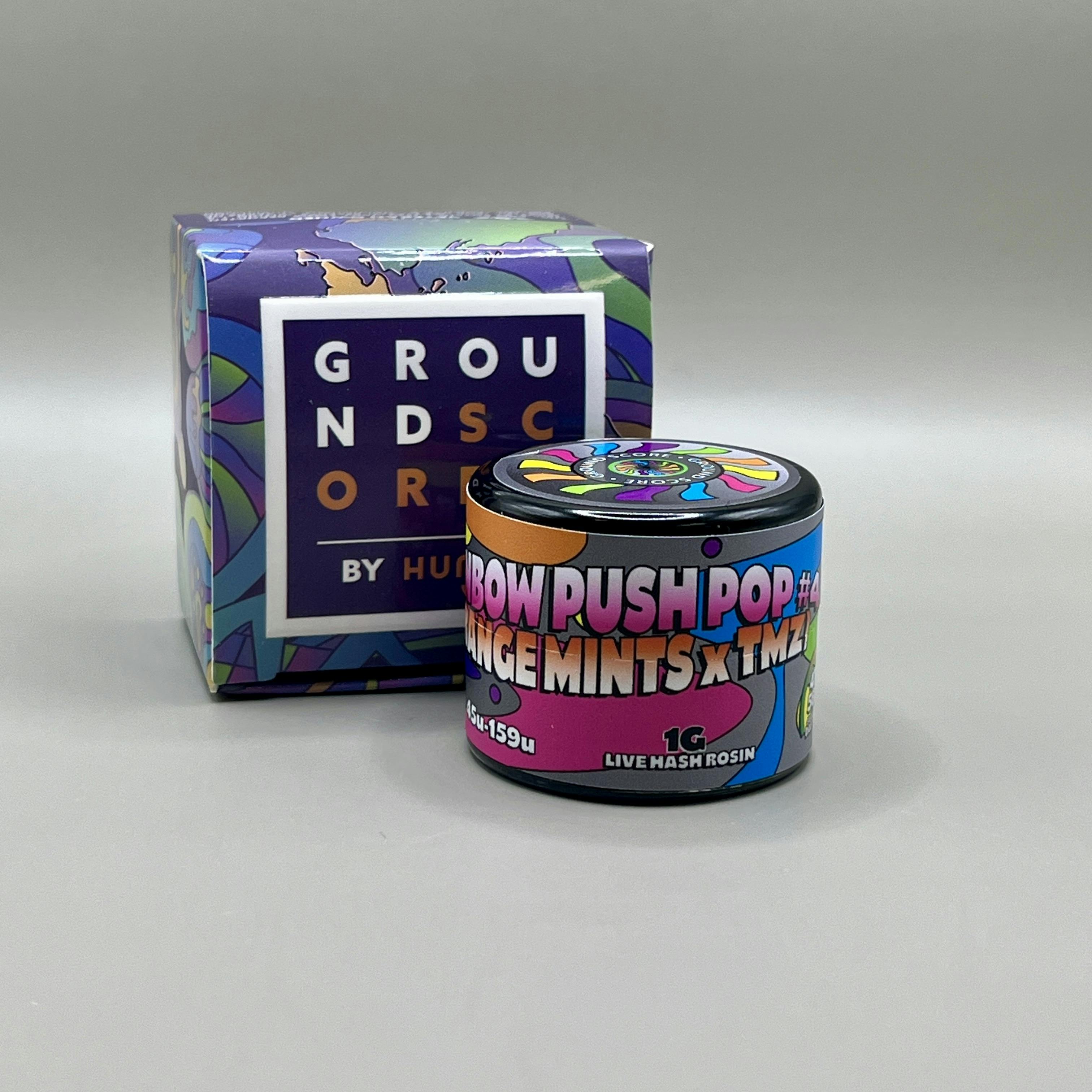 Ground Score - Hash Rosin 1g - Rainbow Push Pop