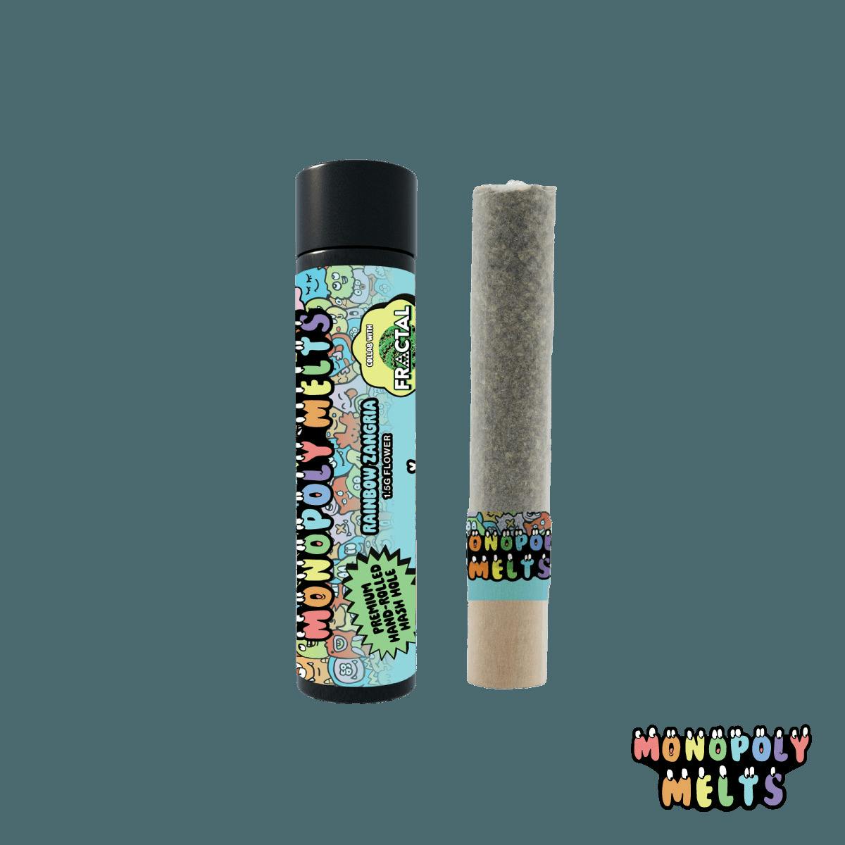 Monopoly Melts - Rosin Donut 2g - Rainbow Zangria x Rainbow Belts