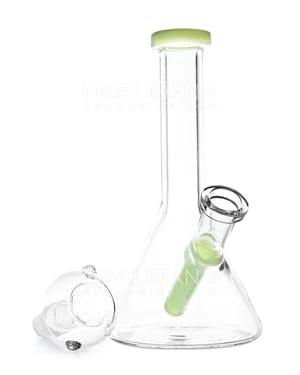 MJ Pack - Glass Bongs/ Dab Rigs - 7" Square Base W/ Decal (Green)