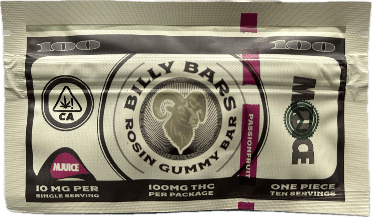 Billy Bars - 100MG Gummies Passionfruit - Passionfruit