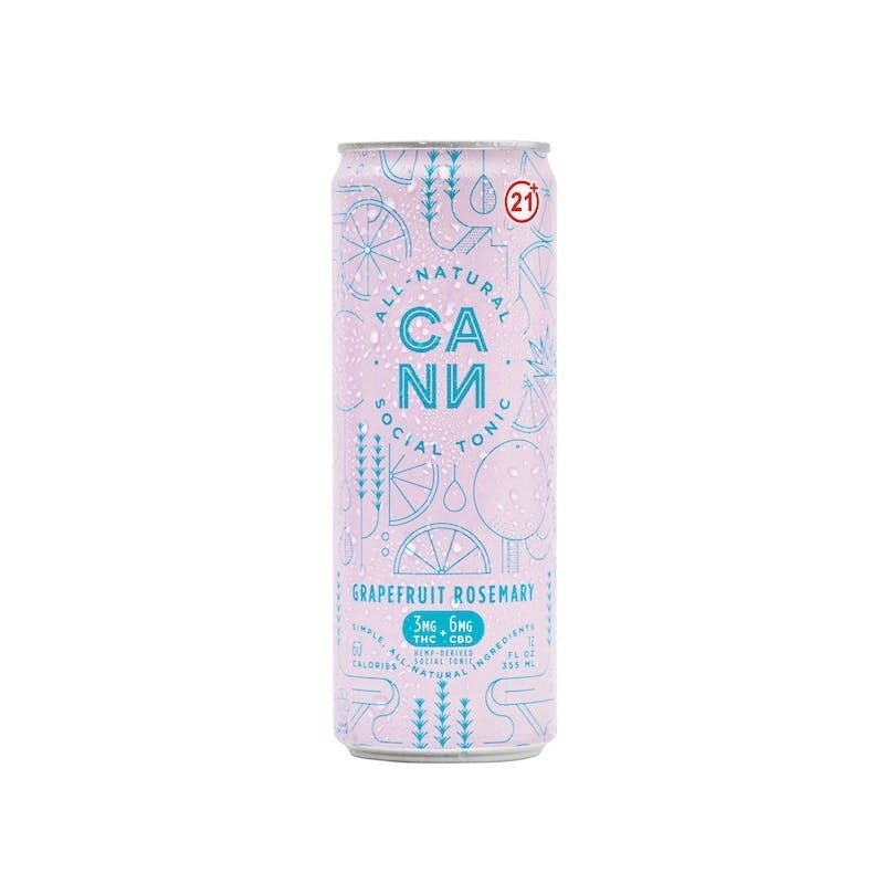 Cann - Hemp-Derived Grapefruit Rosemary 12oz (3mg THC 6mg CBD) at Fine Fettle - West Hartford Dispensary