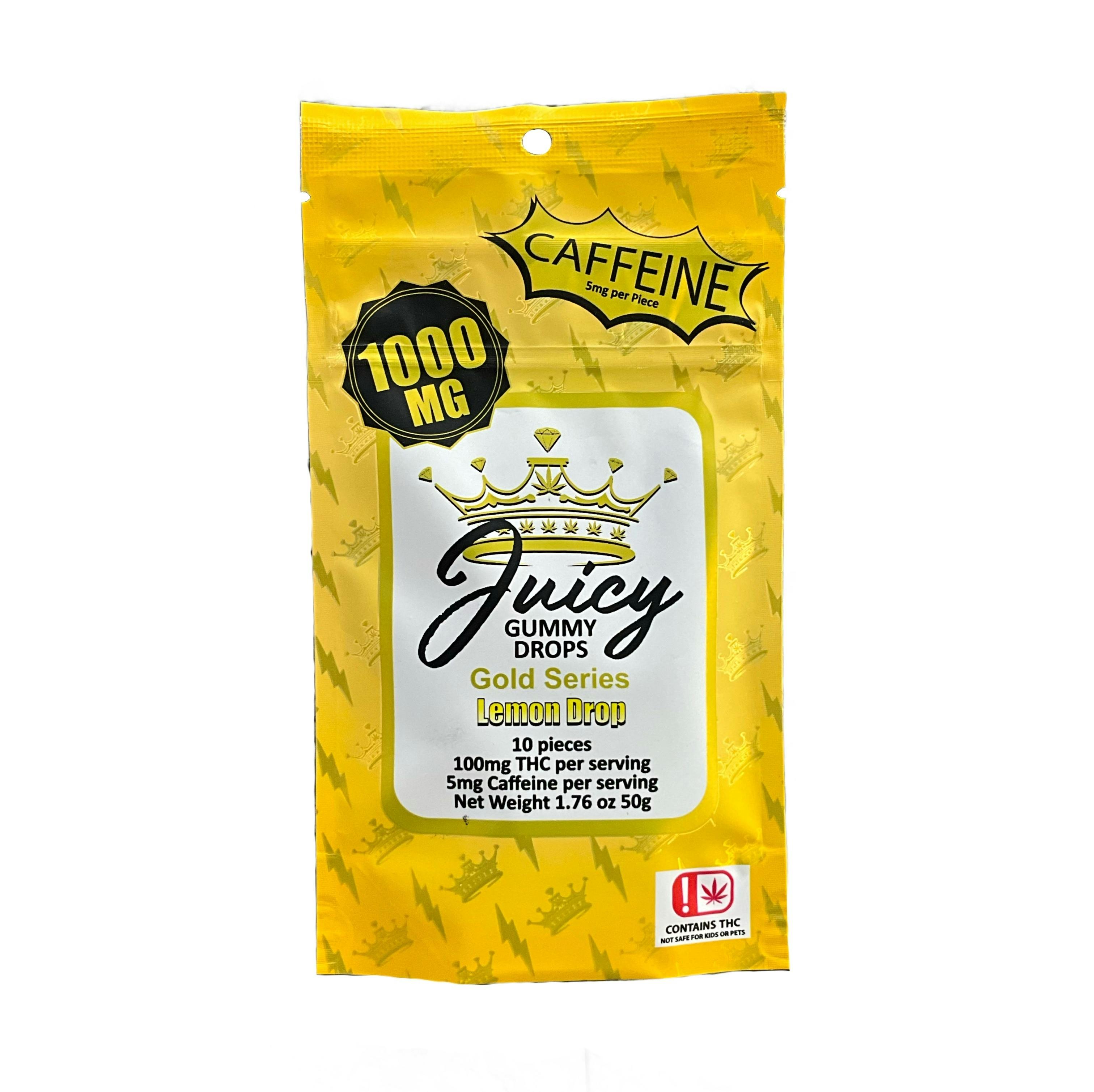 1000MG | Caffeine Lemon Drop Gummies | Juicy