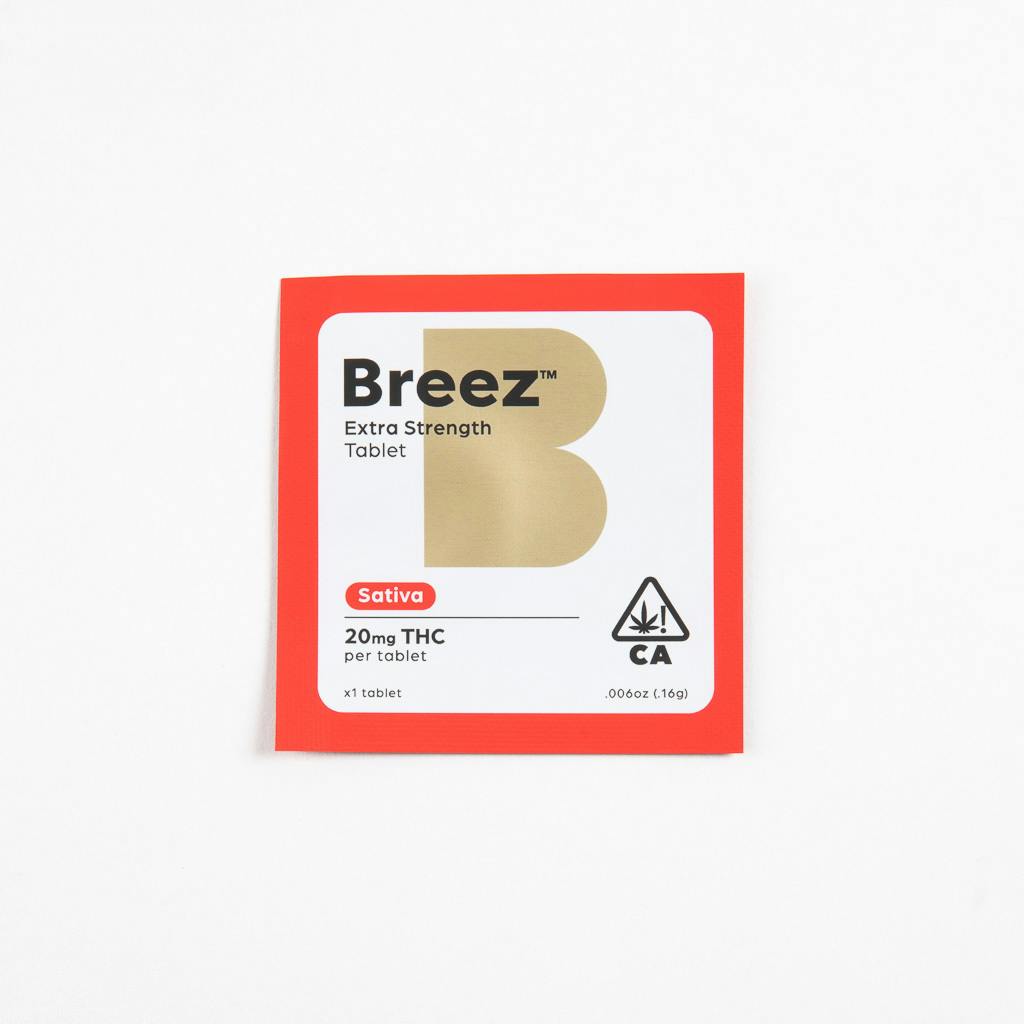 Breez - Extra Strength Tablet (Sativa, 20 MG THC)