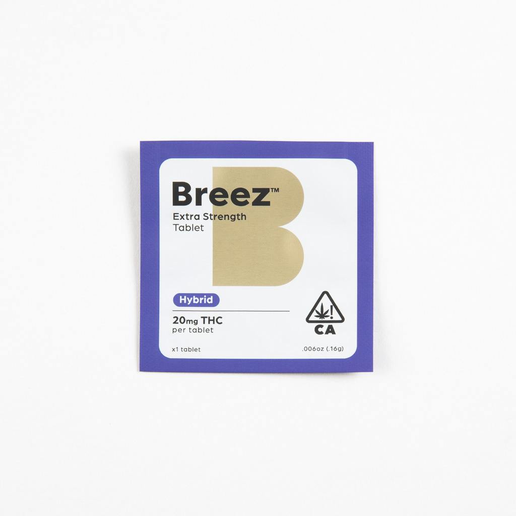 Breez - Extra Strength Tablet (Hybrid, 20 MG THC)