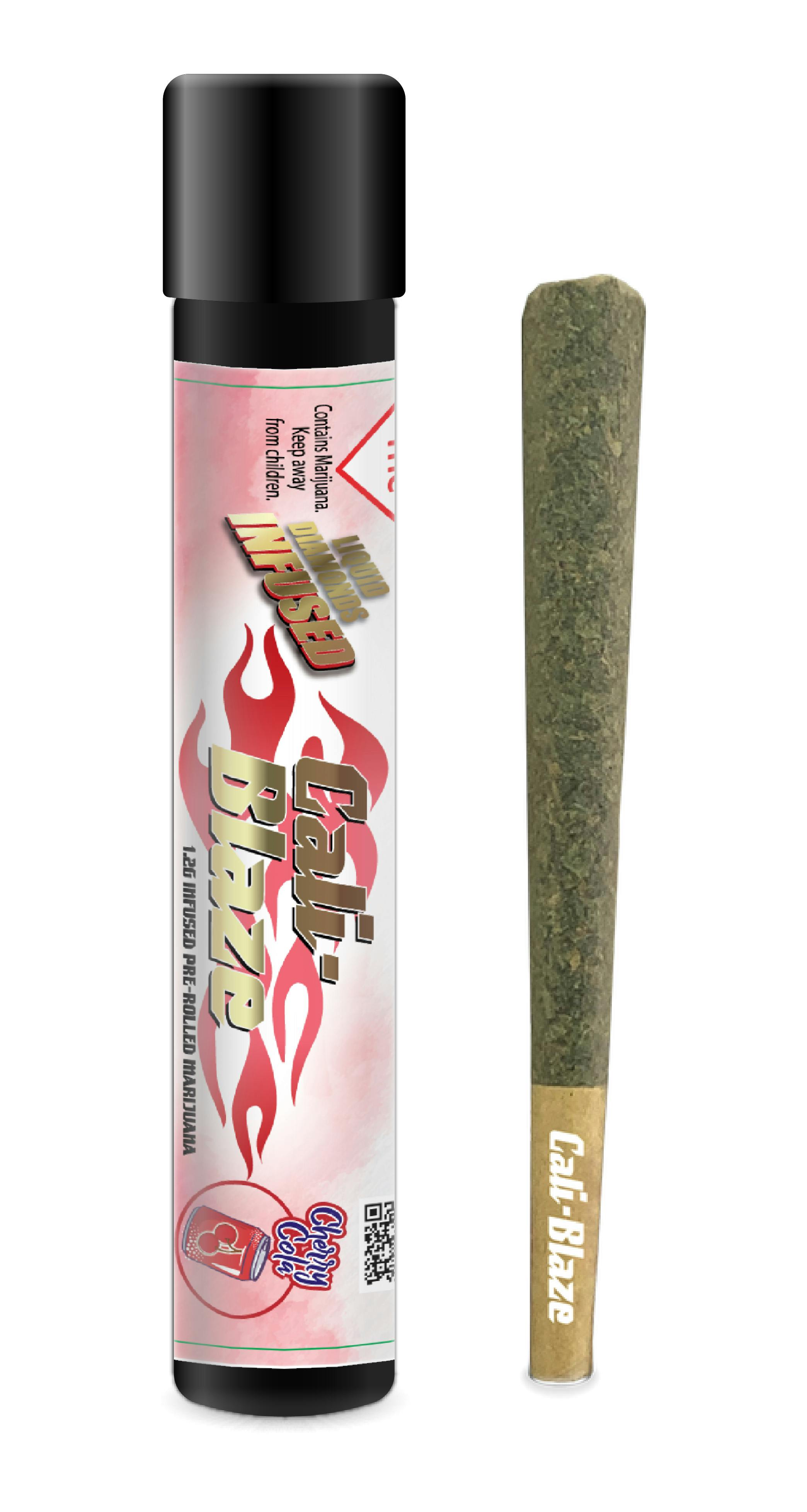 Cali Blaze Diamond Infused Joint 1.2g - Cherry Cola